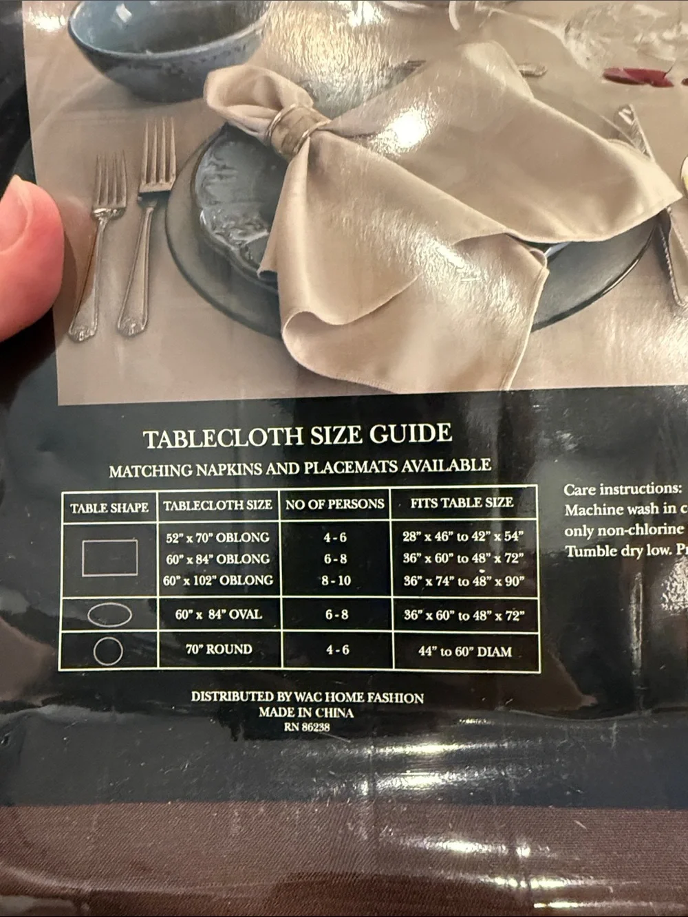Melody Microfiber Tablecloth in Deep Brown